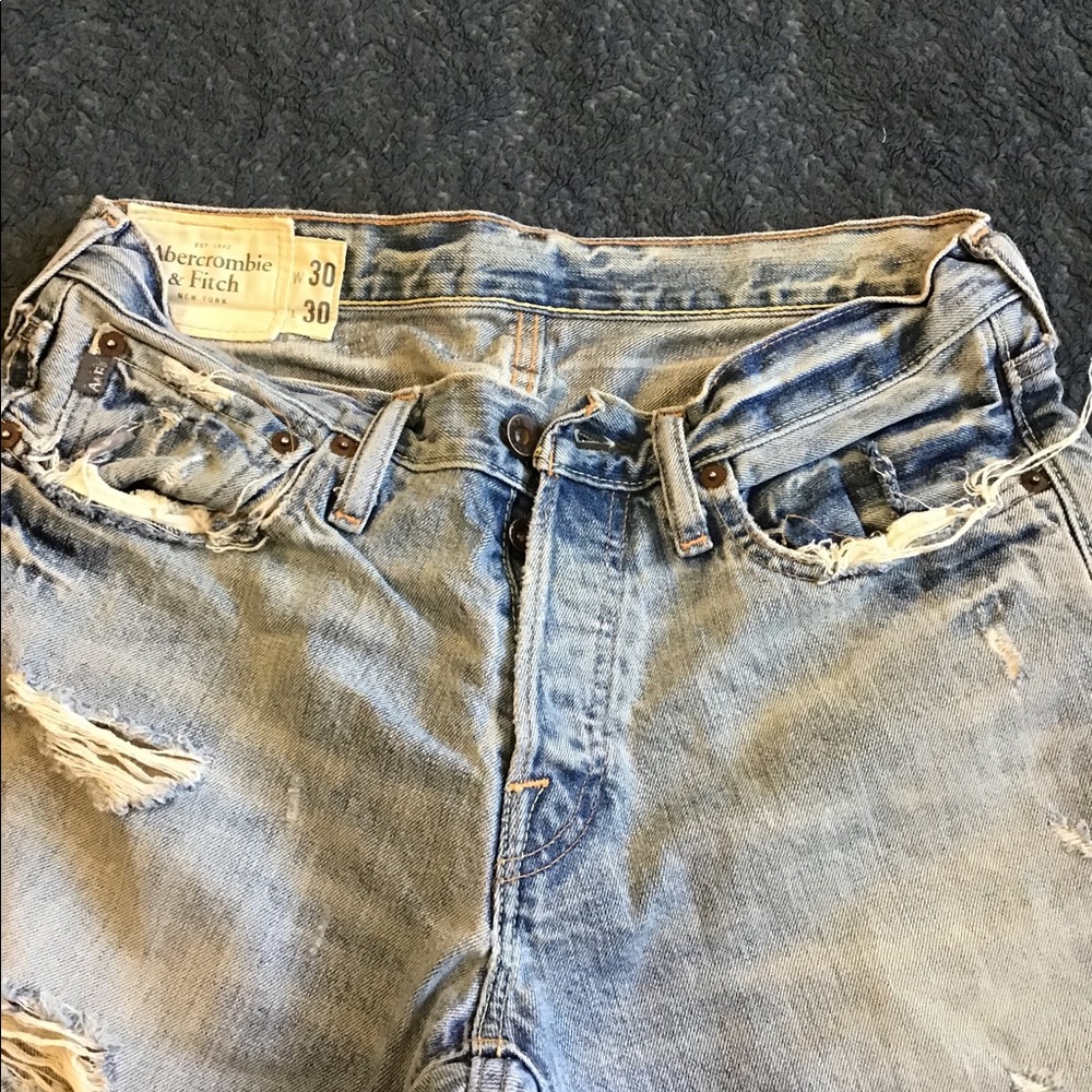 Abercrombie & Fitch 30X30 destroyed bootcut jeans